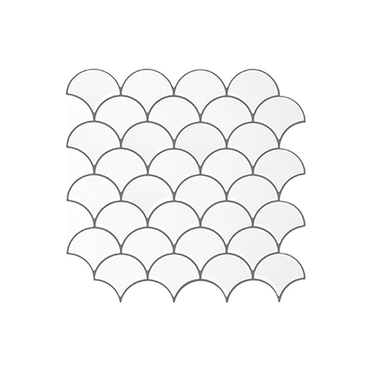 Skorter | Fish scale Peel & Stick field tile square plastic Peel & Stick mosaic tile