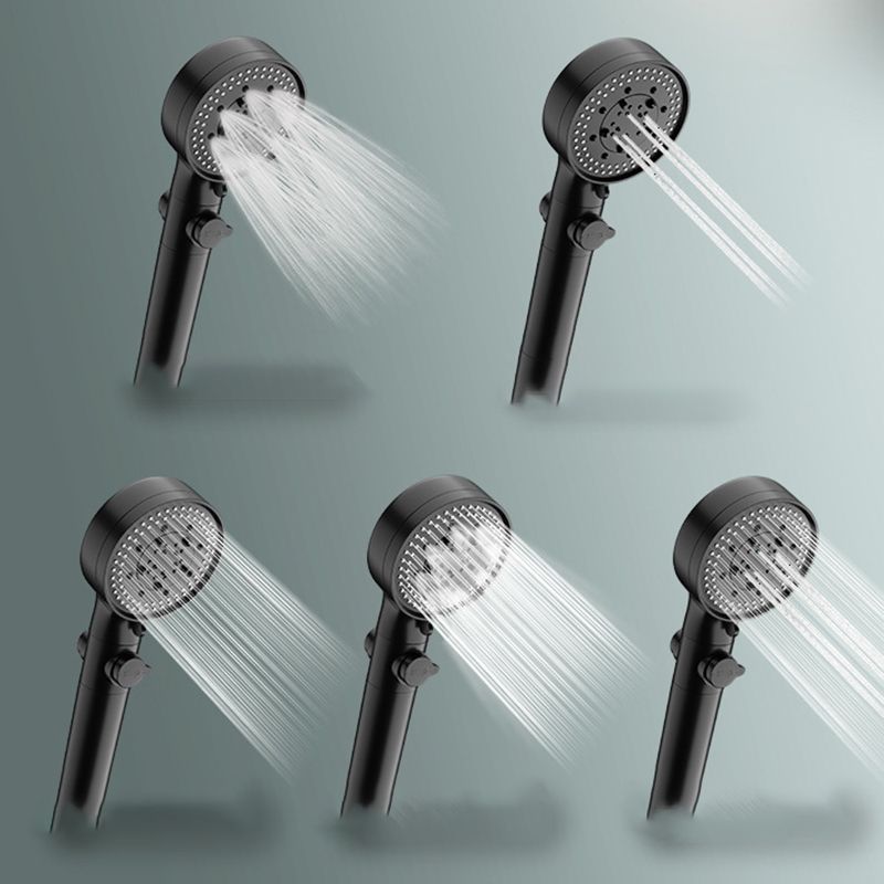 Skorter | Bathroom Shower Head 5-Stream Round Hand Shower Holder Wall Mount Shower Head