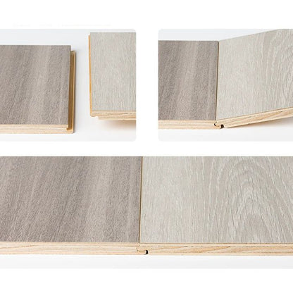 Skorter | 49"x8" width E0 natural solid wood laminate flooring, click-lock, waterproof