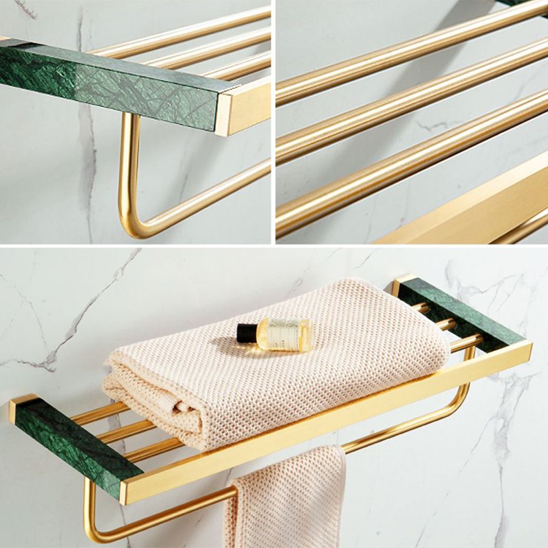 Skorter | Brass Bathroom Accessory Set Marble Bathroom Accessory Set for Home