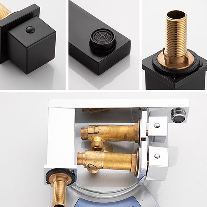 Skorter | Traditional Roman Bathtub Faucet Set Copper Fixed Deck Mount with Handles