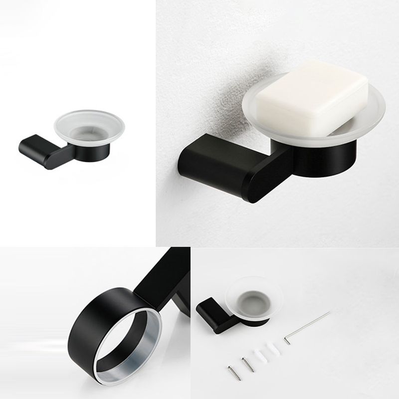 Skorter | Contemporary bathroom accessory single item or in set made of black metal