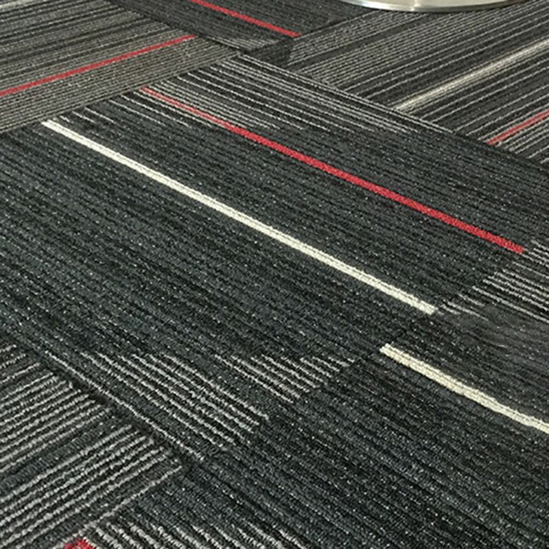 Skorter | Dark Color Level Loop Carpet Tile Non-Slip Self-Adhesive Indoor Office Carpet Tiles