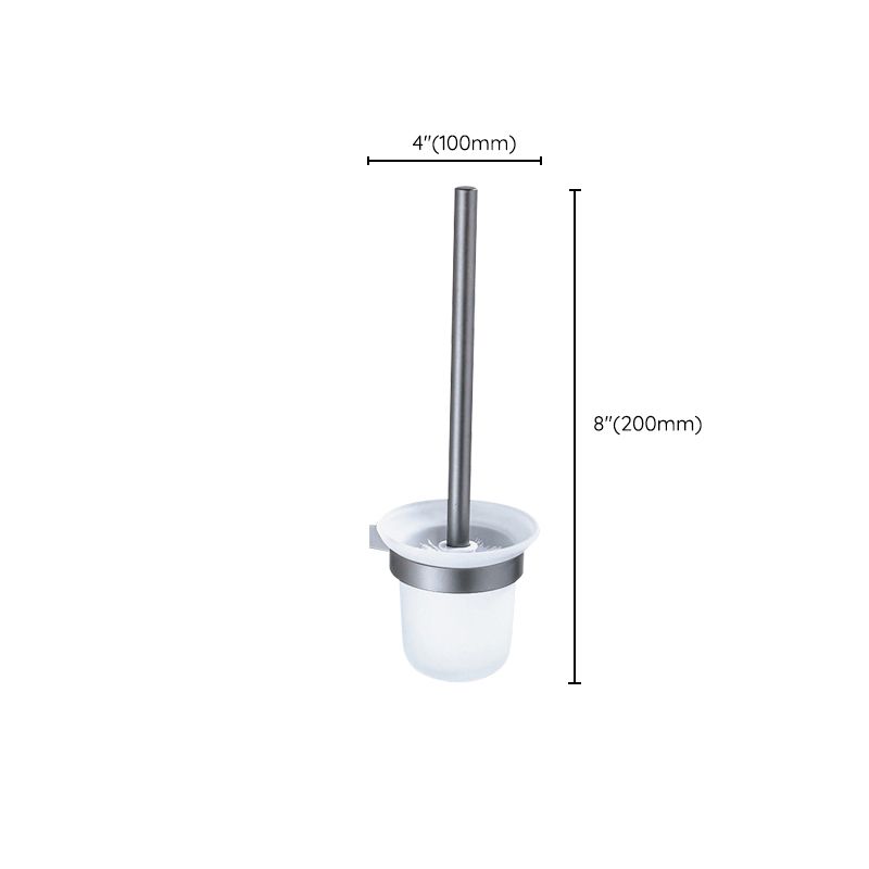 Skorter | Matt gray bathroom accessory set bathroom shelf/towel holder & paper holder included