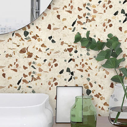 Skorter | Brown non-slip floor tile 30 cm x 60 cm brick effect single tile PVC