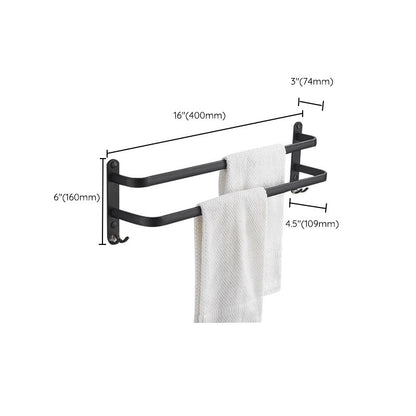 Skorter | Modern black aluminum bathroom furniture set towel bar bathroom fittings