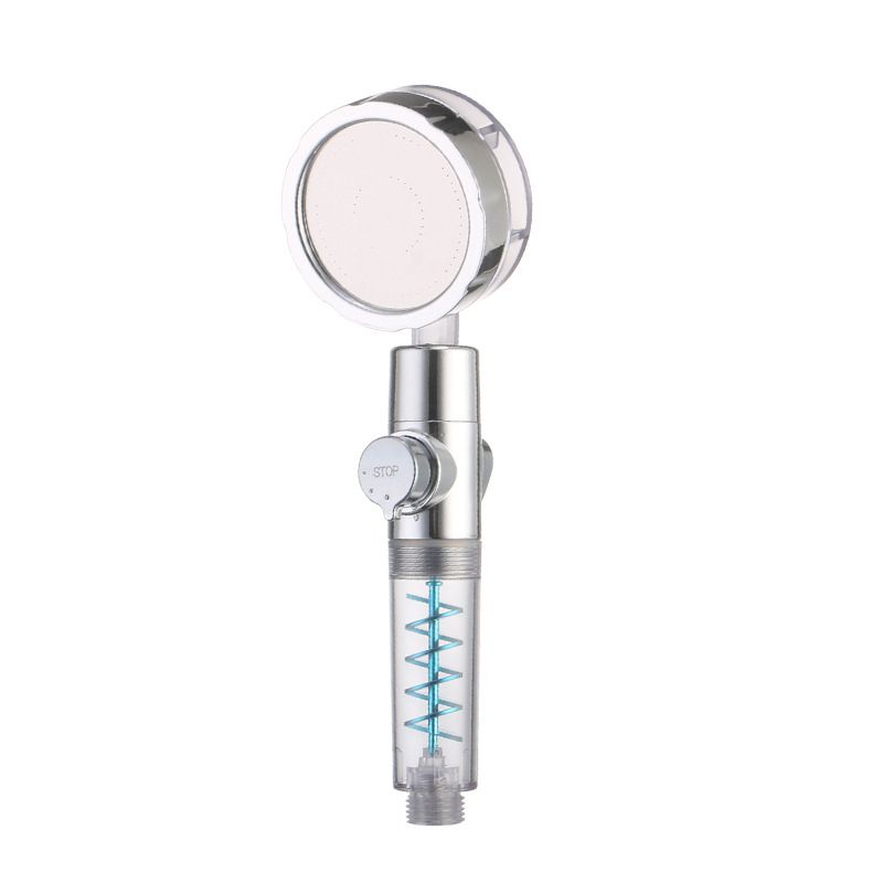 Skorter | Creative Metal Shower Head Adjustable Water Flow Round Handheld Shower Head