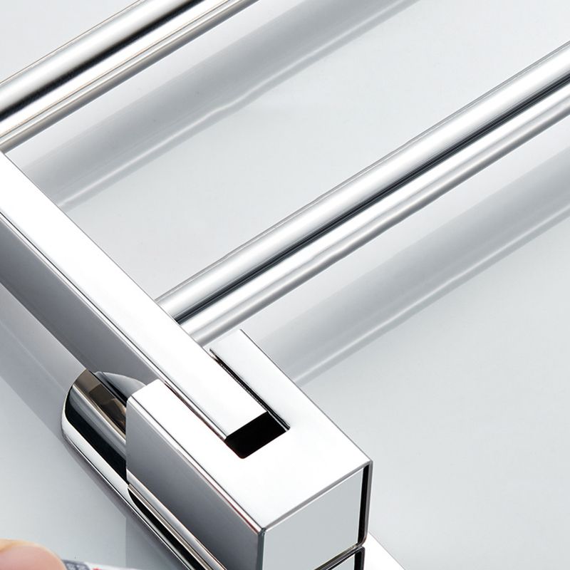 Skorter | Chrome Modern Bathroom Hardware Set Stainless Steel Towel Hook/Towel Bar & Bath Shelf