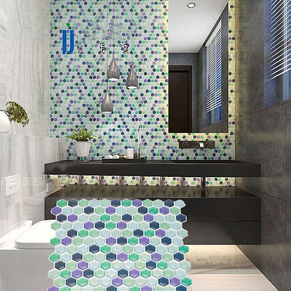 Skorter | Colorful Mosaic Peel & Stick Tile Waterproof for Back Wall