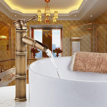 Skorter | Brass Country Basin Faucet Single Hole Sink Faucet for Bathroom