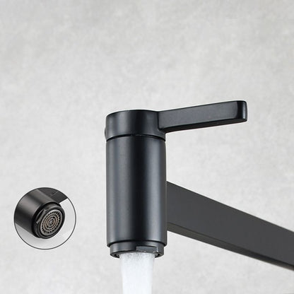 Skorter | 1-handle brushed nickel widespread faucet 1 hole wall-mounted bathroom faucet with brass