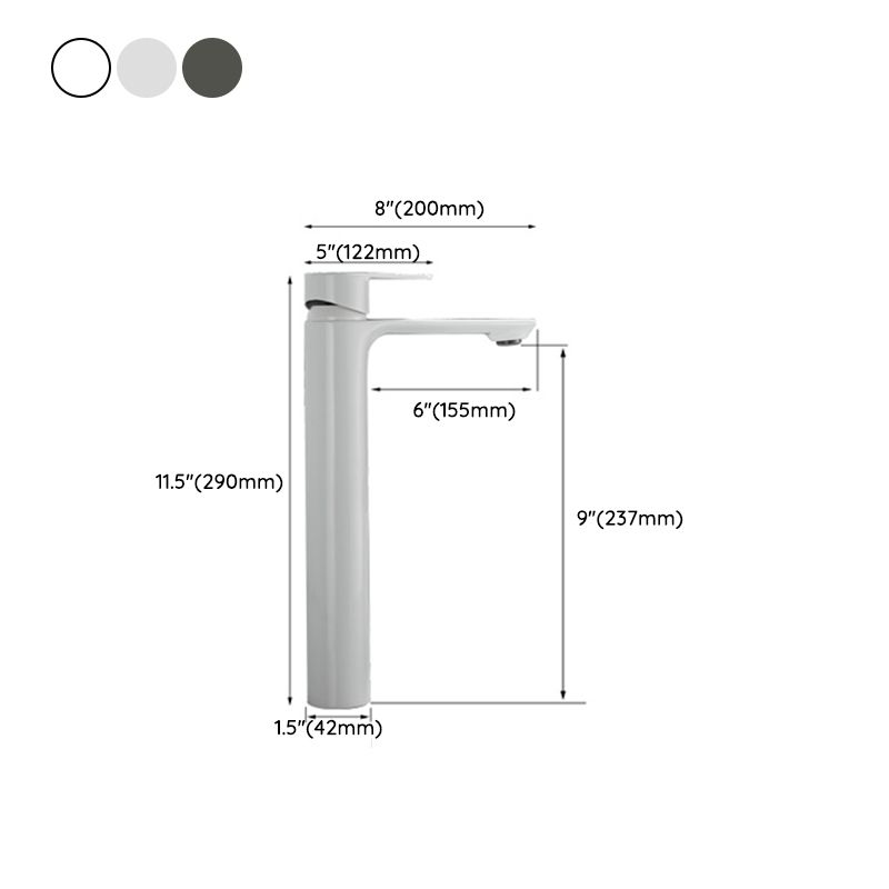 Skorter | Bathroom Sink Faucet Lever Handle Brass Single Color Bathroom Faucet
