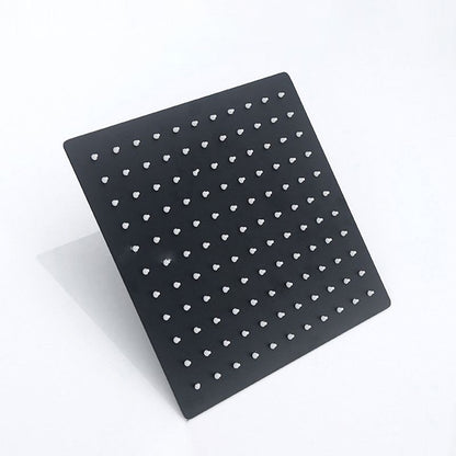 Skorter | Black Square Fest Shower Head Modern Style Wall Mounted Shower Head