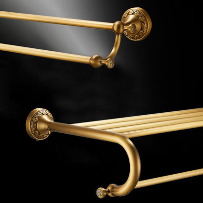 Skorter | Traditional brushed brass bathroom accessories as a single piece or in a set