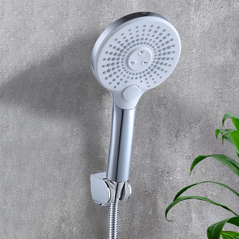 Skorter | Basic Shower Head Round Plastic Handheld Shower Head in Silver