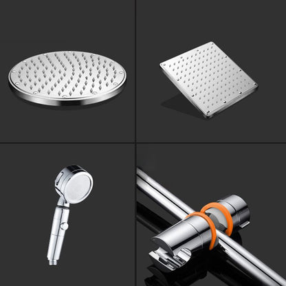 Skorter | Contemporary Style Shower Head Bathroom Fixed Shower Head with Round and Square Shape