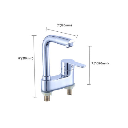 Skorter | Deck Mounted Center Freestanding Bathtub Filler Single Handle Freestanding Faucet