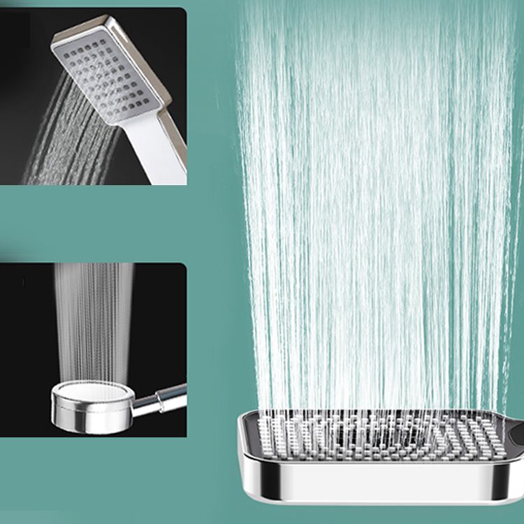 Skorter | Contemporary Rectangular Hand Shower Adjustable Spray Pattern Showerhead