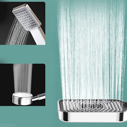 Skorter | Contemporary Rectangular Hand Shower Adjustable Spray Pattern Showerhead