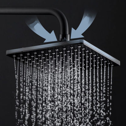 Skorter | Contemporary Style Shower Head Plastic Fixed Shower Head in Round and Square Shape