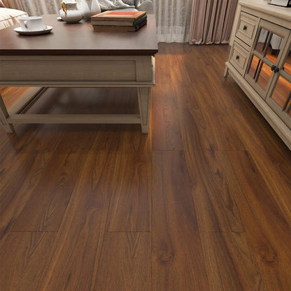 Skorter | 49"x8" width E0 natural solid wood laminate flooring, click-lock, waterproof