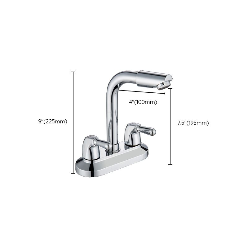 Skorter | 2-Handle Modern Vessel Sink Faucet Three-Way Bathroom Faucet