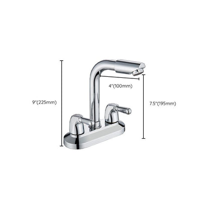 Skorter | 2-Handle Modern Vessel Sink Faucet Three-Way Bathroom Faucet