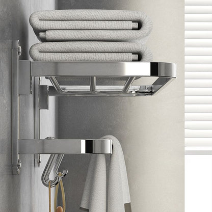 Skorter | Chrome Modern Bathroom Hardware Set Stainless Steel Towel Hook/Towel Bar & Bath Shelf