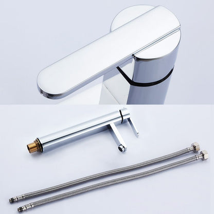 Skorter | Bathroom Faucet Brass Lever Handle Single Hole Sink Faucet