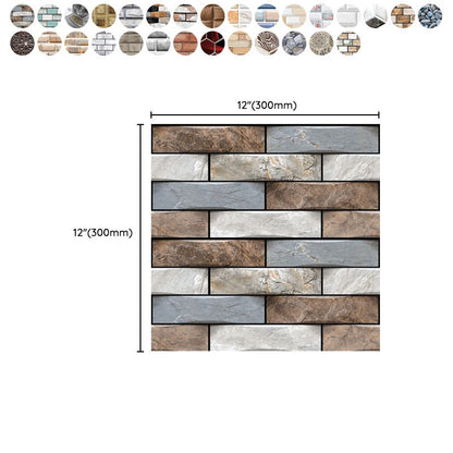 Skorter | Plastic Peel & Stick Subway Tile 3D Subway Tile with Slip-Resistant Surface