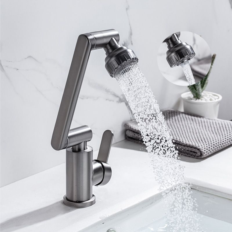 Skorter | Contemporary Centerset Faucet Lever Handles Low Arc Stainless Steel Faucet