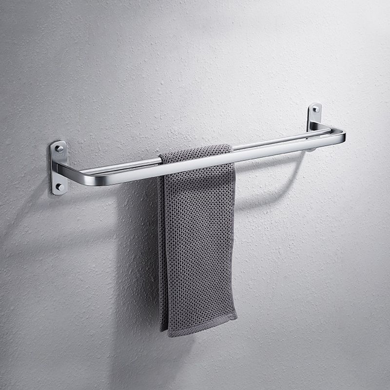 Skorter | Contemporary bathroom accessory set made of aluminum with towel holder/bath shelf