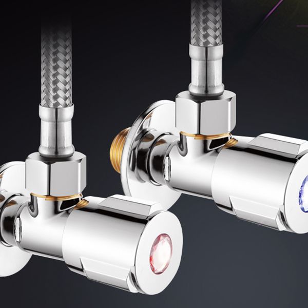 Skorter | 2-Handle Brass Bathroom Faucet Modern High Arc Central Valve