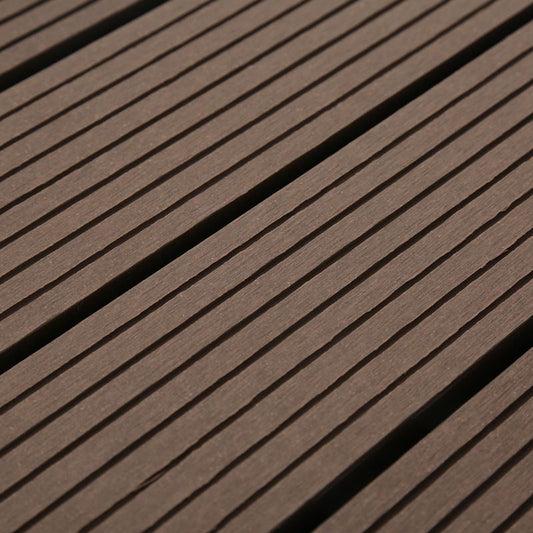 Skorter | 12" X 12" Deck/Patio floor tiles 4-Slat Square for outdoor patio tiles