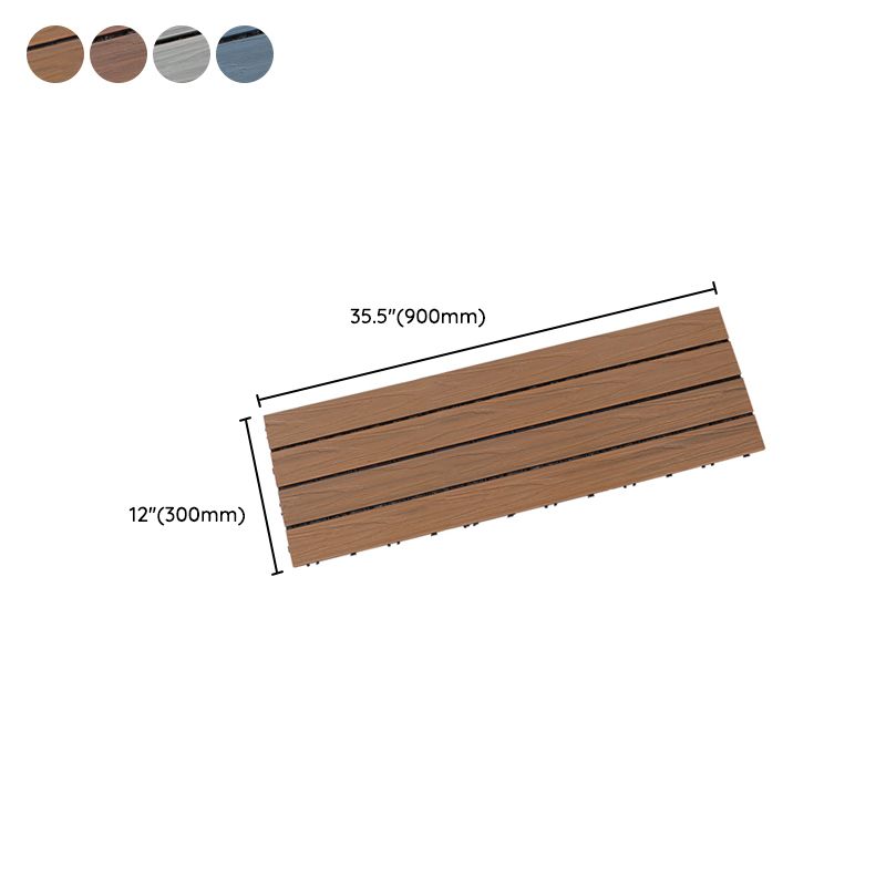 Skorter | Deck Plank drilled hardwood tiles exterior flooring