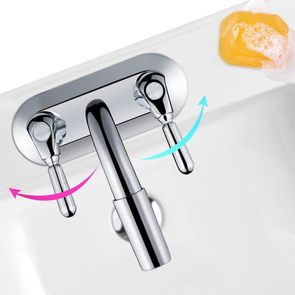 Skorter | 2-Handle Modern Vessel Sink Faucet Three-Way Bathroom Faucet