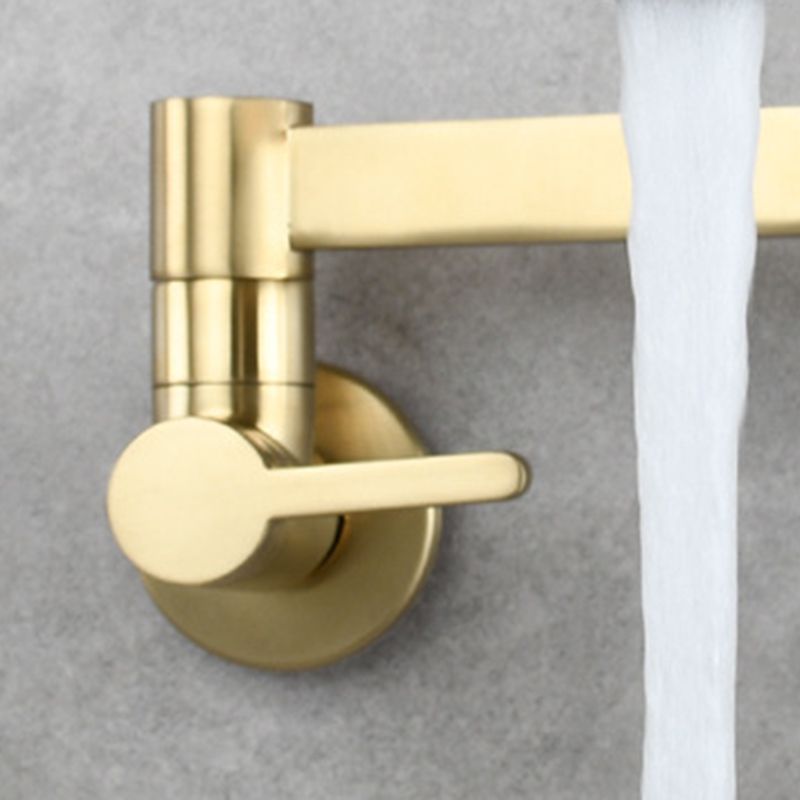 Skorter | Beautiful Wall Mounted Brass Fixtures Stain Resistant Wall Mounted Bathroom Faucet