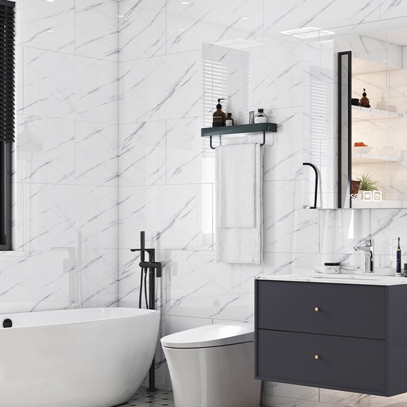 Skorter | 10-Pack 12" x 23" PVC rectangular Peel & Stick subway tile kitchen and bathroom