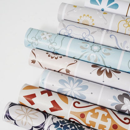 Skorter | Bathroom 3.5 mm vinyl floor square peel and stick PVC floor