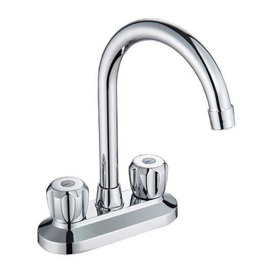Skorter | 2-Handle Modern Vessel Sink Faucet Three-Way Bathroom Faucet