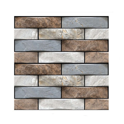 Skorter | Plastic Peel & Stick Subway Tile 3D Subway Tile with Slip-Resistant Surface