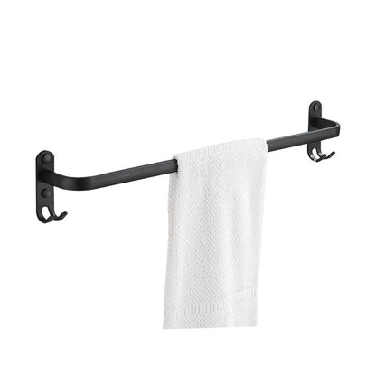 Skorter | Modern black aluminum bathroom furniture set towel bar bathroom fittings