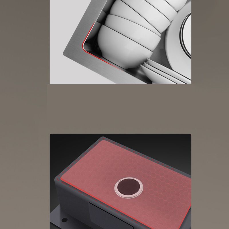 Skorter | Contemporary Style Kitchen Sink Stainless Steel Color Fast Built-In Sink