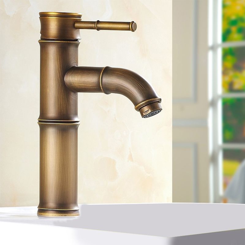Skorter | A hole water tap country sink bathroom faucet with single lever handle