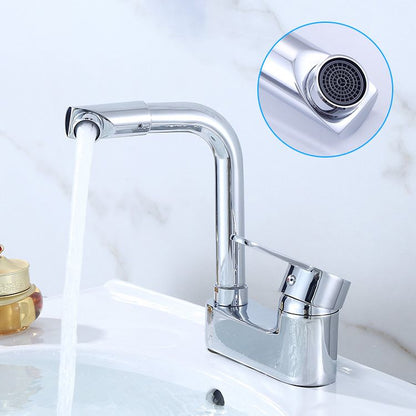 Skorter | Deck Mounted Center Freestanding Bathtub Filler Single Handle Freestanding Faucet