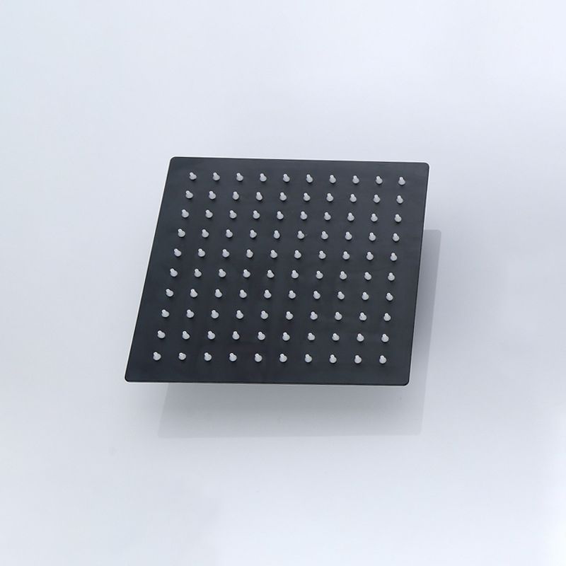 Skorter | Black Square Fixed Shower Head Modern Style Wall Mounted Shower Head