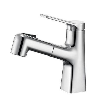 Skorter | Contemporary Vessel Faucet Metal Single Lever Low Arc Vessel Faucet for the Bathroom