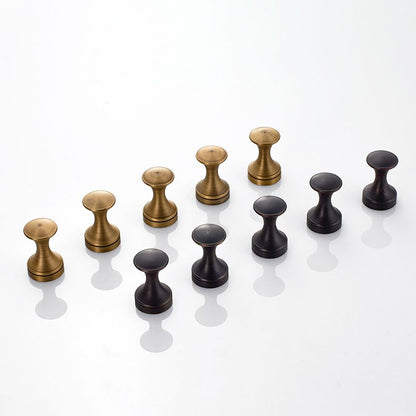 Skorter | 5-piece traditional bathroom accessory set brushed brass bathrobe hooks