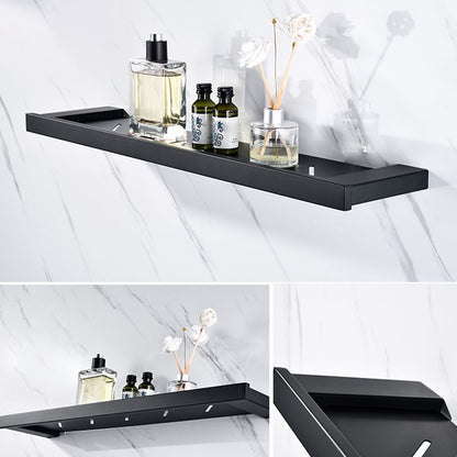 Skorter | 5-piece Modernism Bath Accessory Set in Matte Black Stainless Steel