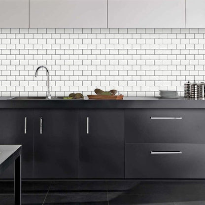 Skorter | 12"x 12" Resin Mosaic Tiles Square Self-Adhesive Tiles for Backsplash & Wall Tile